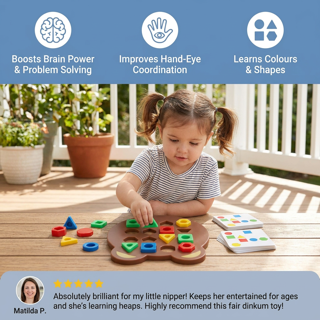 Color & Shape Matching Game for Kids – Interactive Learning Toy