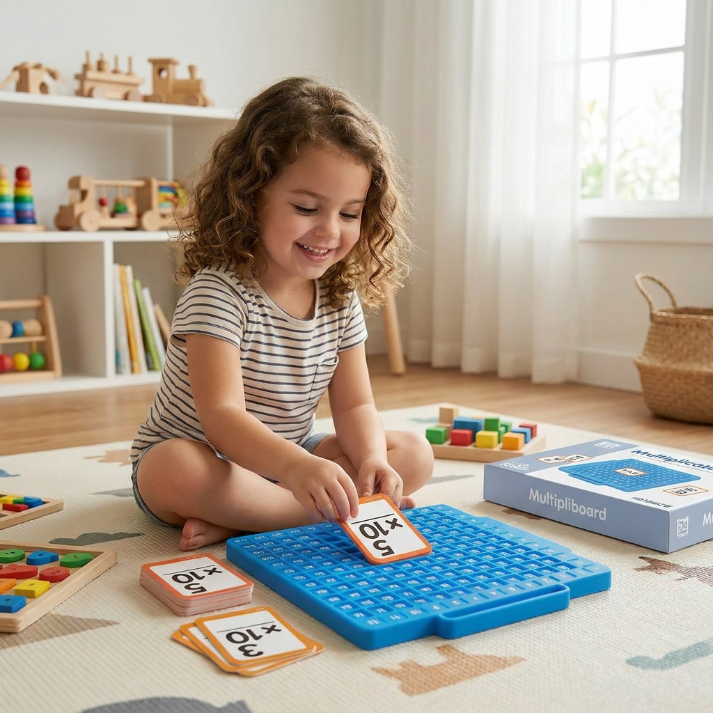 Math Learning Cards Set with Calculation Board – Addition, Subtraction, Multiplication & Division