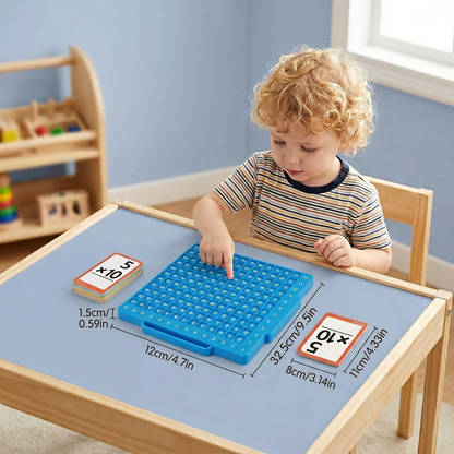 Math Learning Cards Set with Calculation Board – Addition, Subtraction, Multiplication & Division