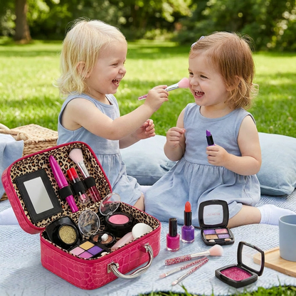 Make-up Play Set for Girls – Safe Kids Cosmetic Set with Practical Bag