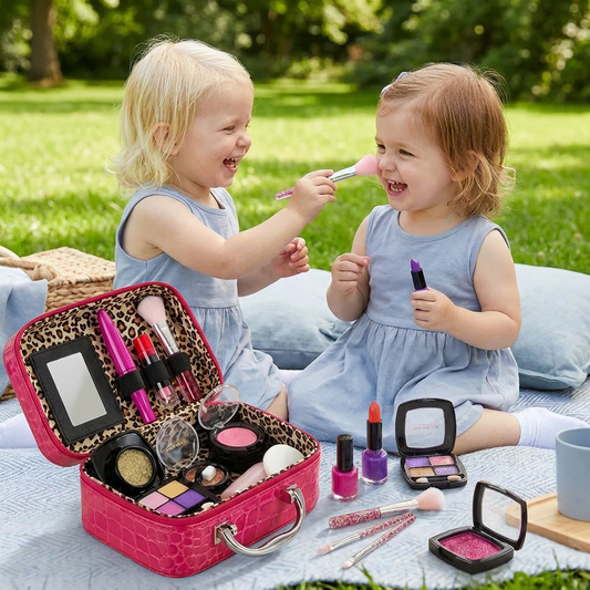 Make-up Play Set for Girls – Safe Kids Cosmetic Set with Practical Bag