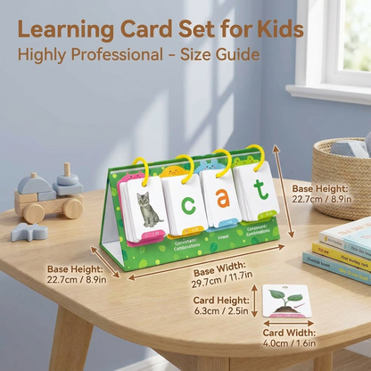 Learning Card Set for Kids – Flashcards for Word Building & Language Development