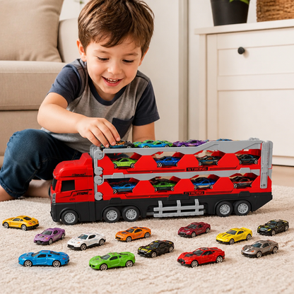 Racing track truck toy for children
