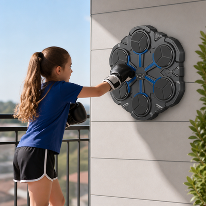 Bluetooth Music Boxing Trainer – Interactive Wall Punching Target with Lights & Sound