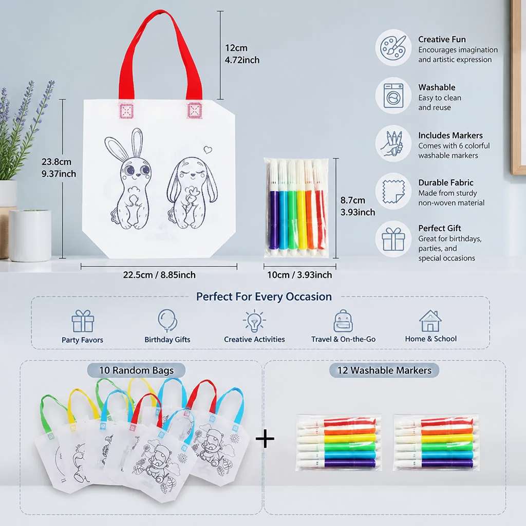 DIY Painting Bag Set with Pens