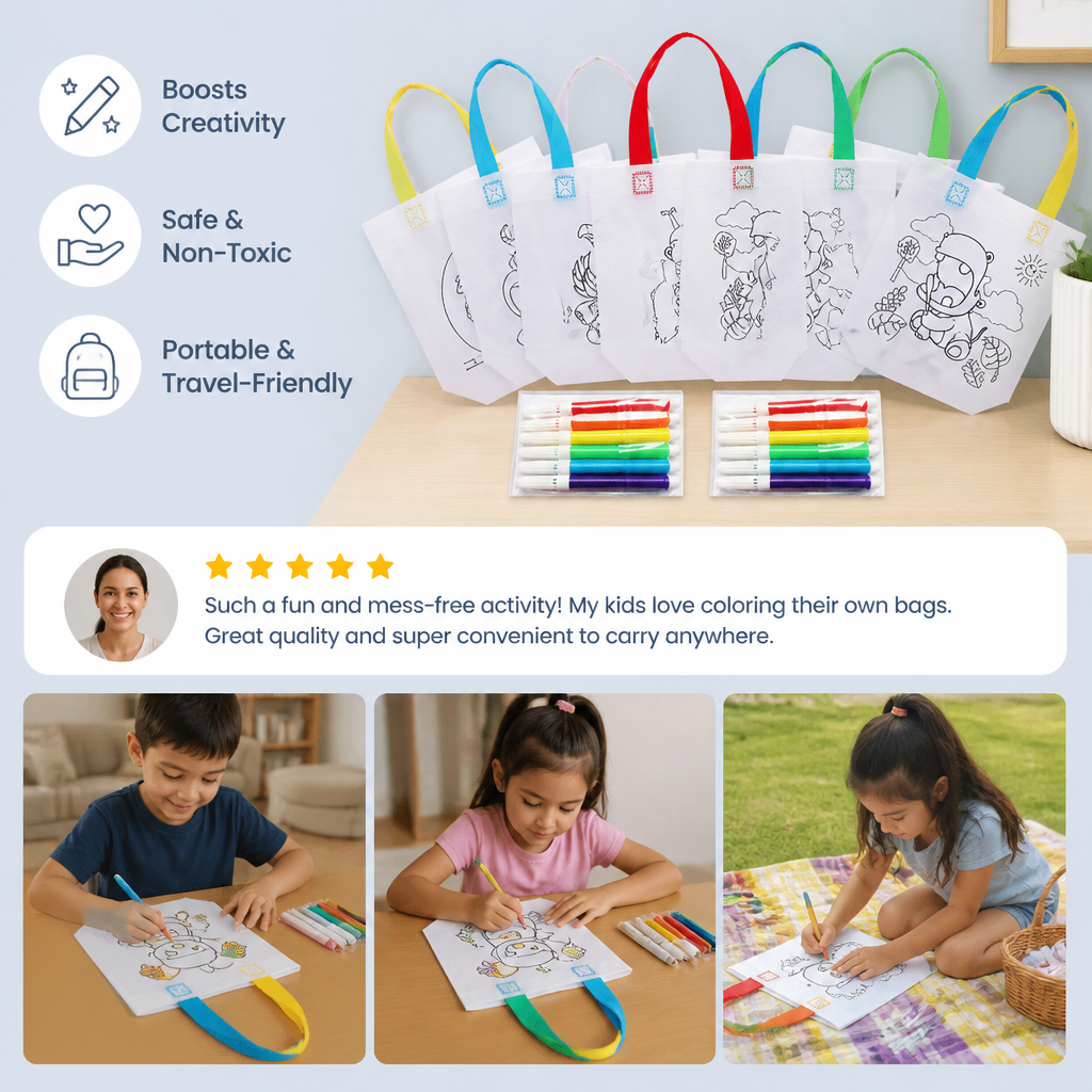 DIY Painting Bag Set with Pens