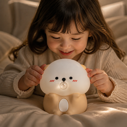 Adorable Bubble-Blowing Otter Silicone Night Lamp