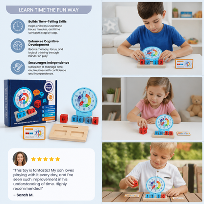 Educational Montessori Clock & Time Learning Toy