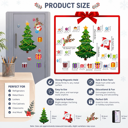 Festive Montessori Magnetic Sticker Set for Personal Decoration