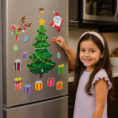 Festive Montessori Magnetic Sticker Set for Personal Decoration