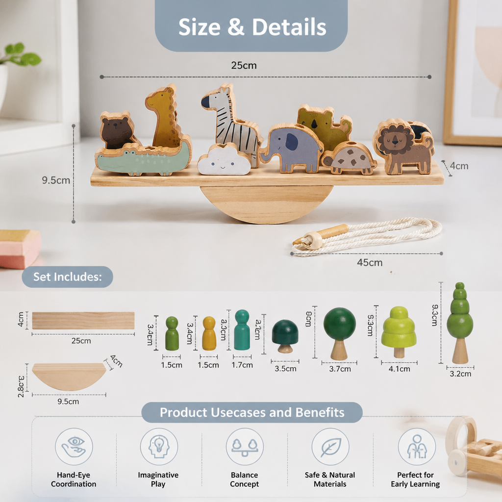Montessori Wooden Seesaw Toy