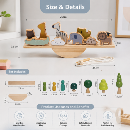 Montessori Wooden Seesaw Toy