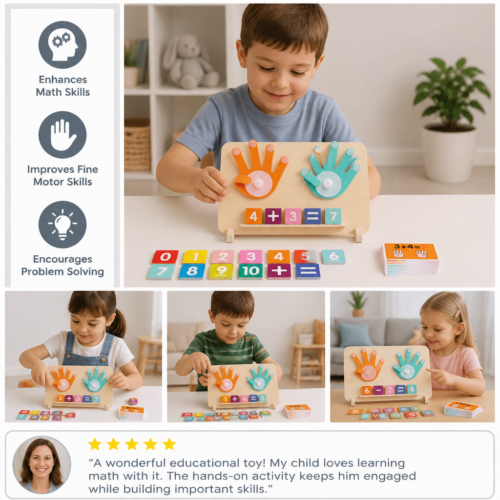 Wooden Finger Counting Board