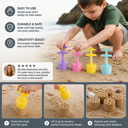Honeycomb Sand Castle Maker – Sand Mold for Kids