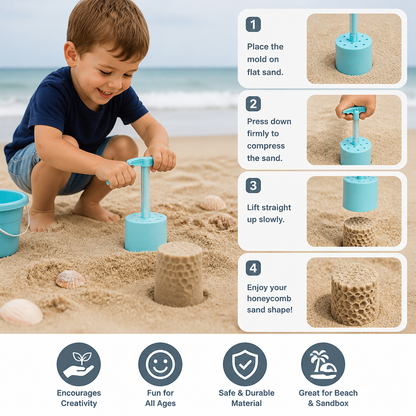 Honeycomb Sand Castle Maker – Sand Mold for Kids