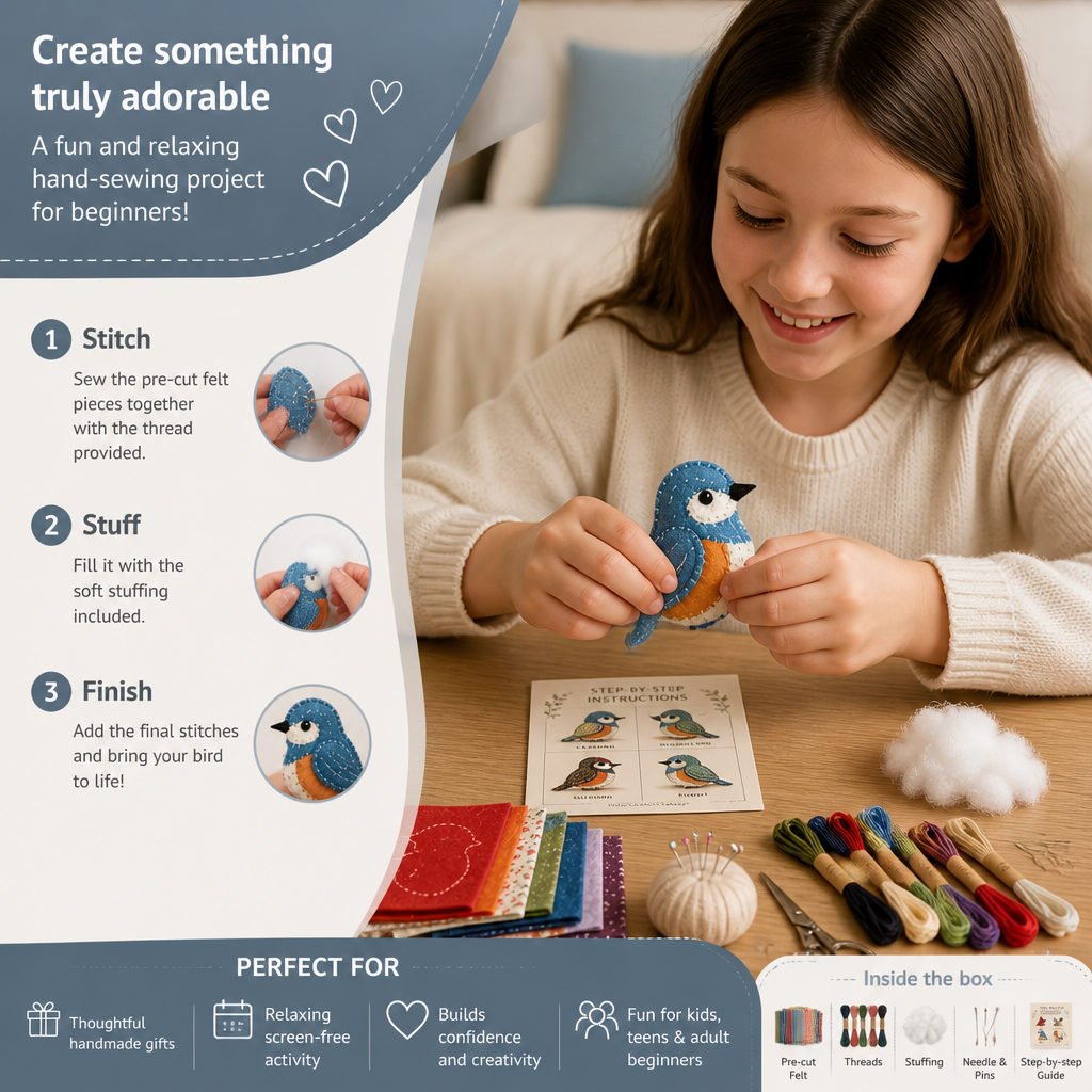DIY Plush Sewing Kit – Make Your Own Cute Character