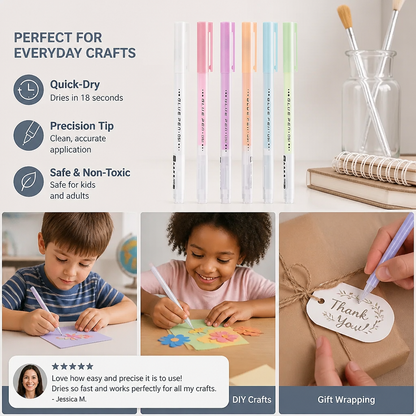 Precision Quick-Dry Glue Pen