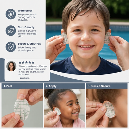 Waterproof ear protection film for children