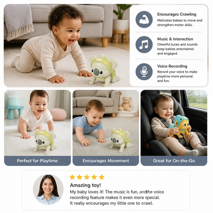 Interactive Crawling Baby Toy with Music & Voice Recording