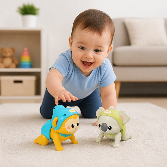 Interactive Crawling Baby Toy with Music & Voice Recording