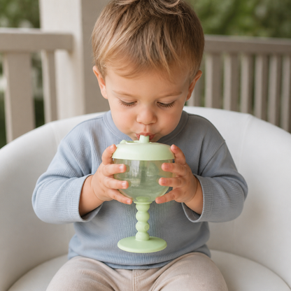Spill-Proof Baby Straw Training Cup