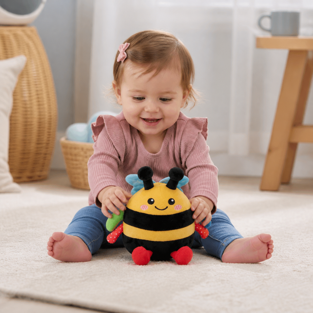 Interactive Musical Tummy Time Bee Plush Toy