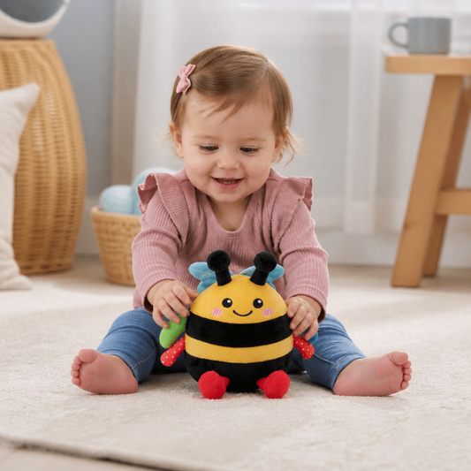 Interactive Musical Tummy Time Bee Plush Toy