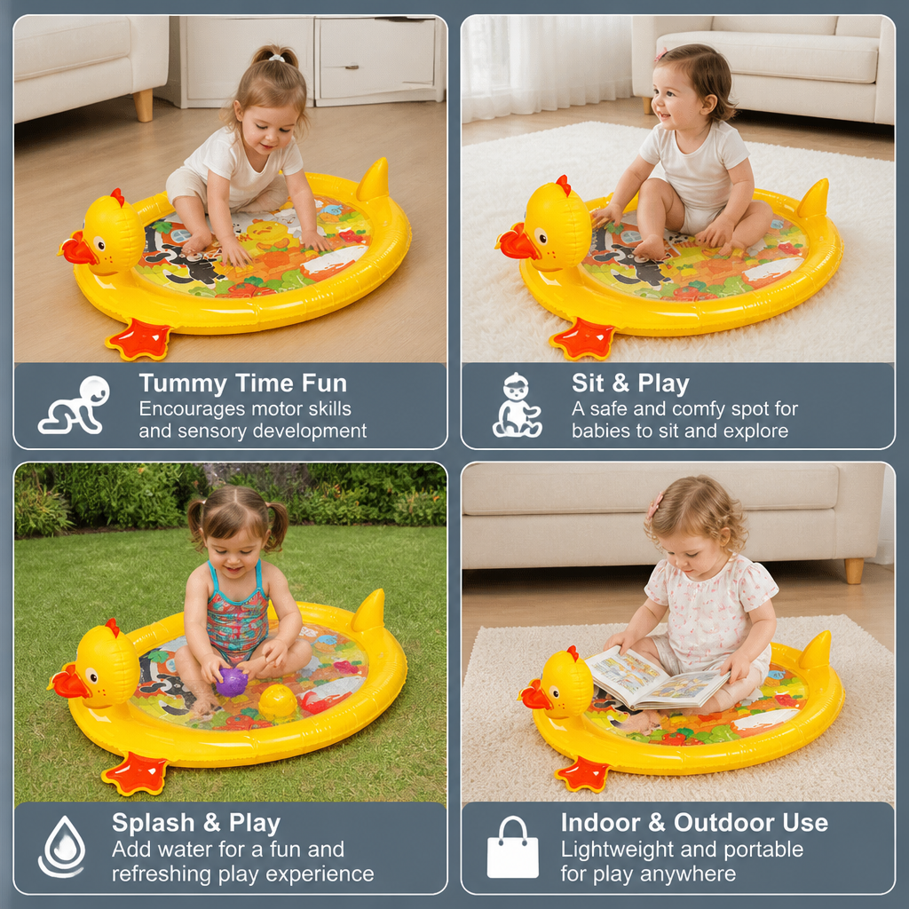 2-in-1 Duck Water Play Mat
