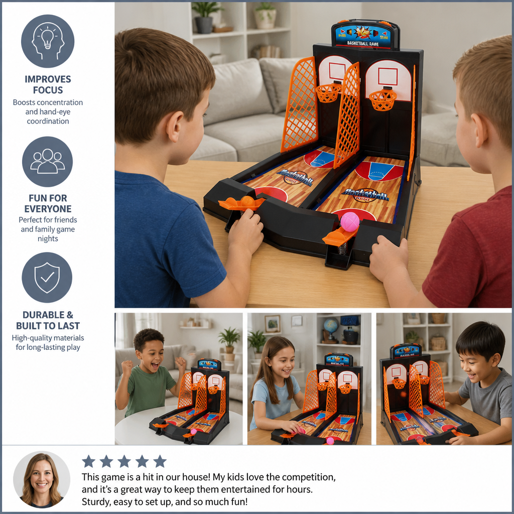 2-Player Basketball Shootout Game