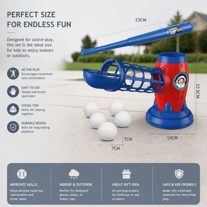 Kids Electronic Baseball Pitching Machine