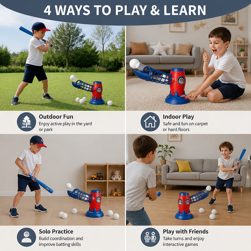 Kids Electronic Baseball Pitching Machine