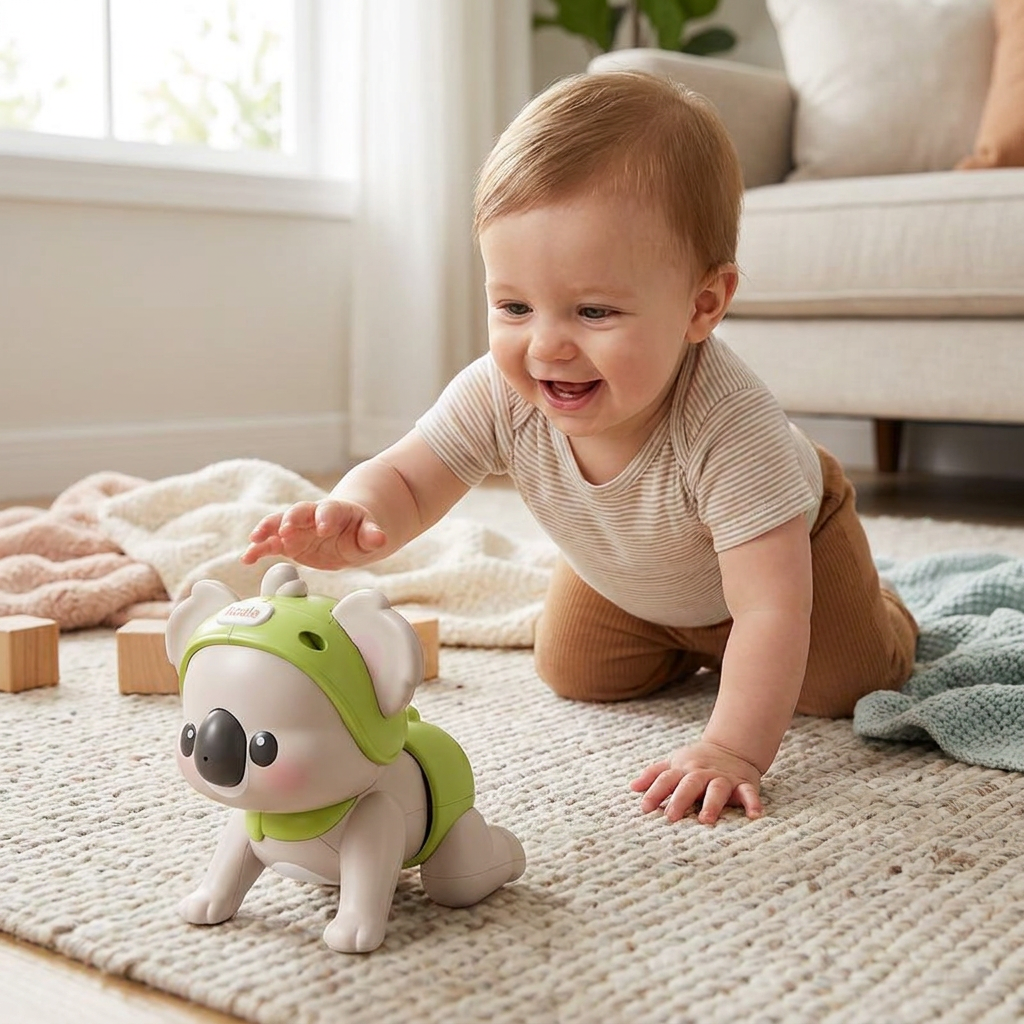 Interactive Crawling Baby Toy with Music & Voice Recording