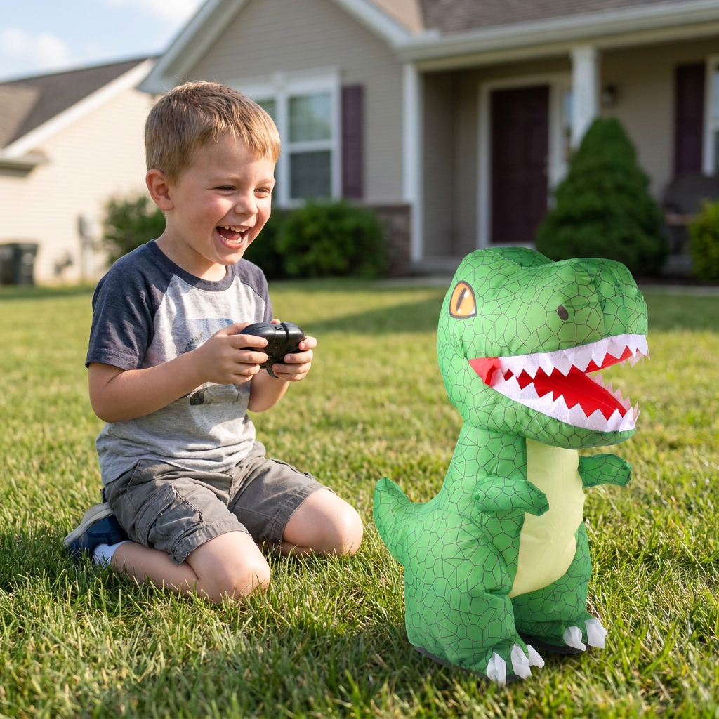 Remote Control Inflatable T-Rex Dinosaur Toy