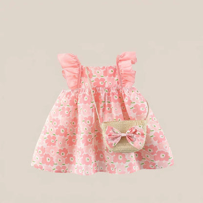 Sunny Bloom Dress Set & Bag