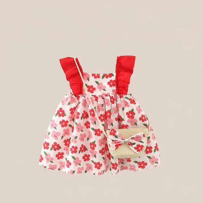 Sunny Bloom Dress Set & Bag