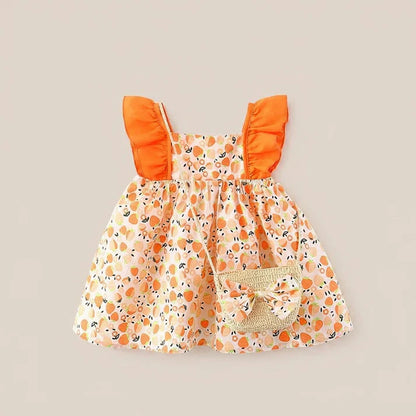 Sunny Bloom Dress Set & Bag
