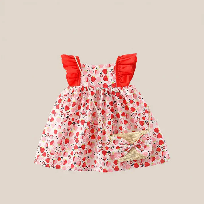 Sunny Bloom Dress Set & Bag