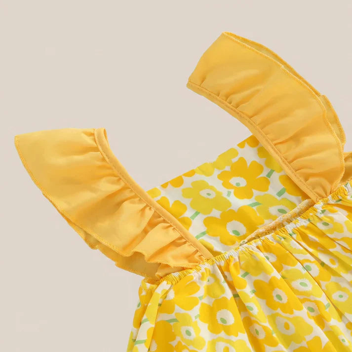 Sunny Bloom Dress Set & Bag