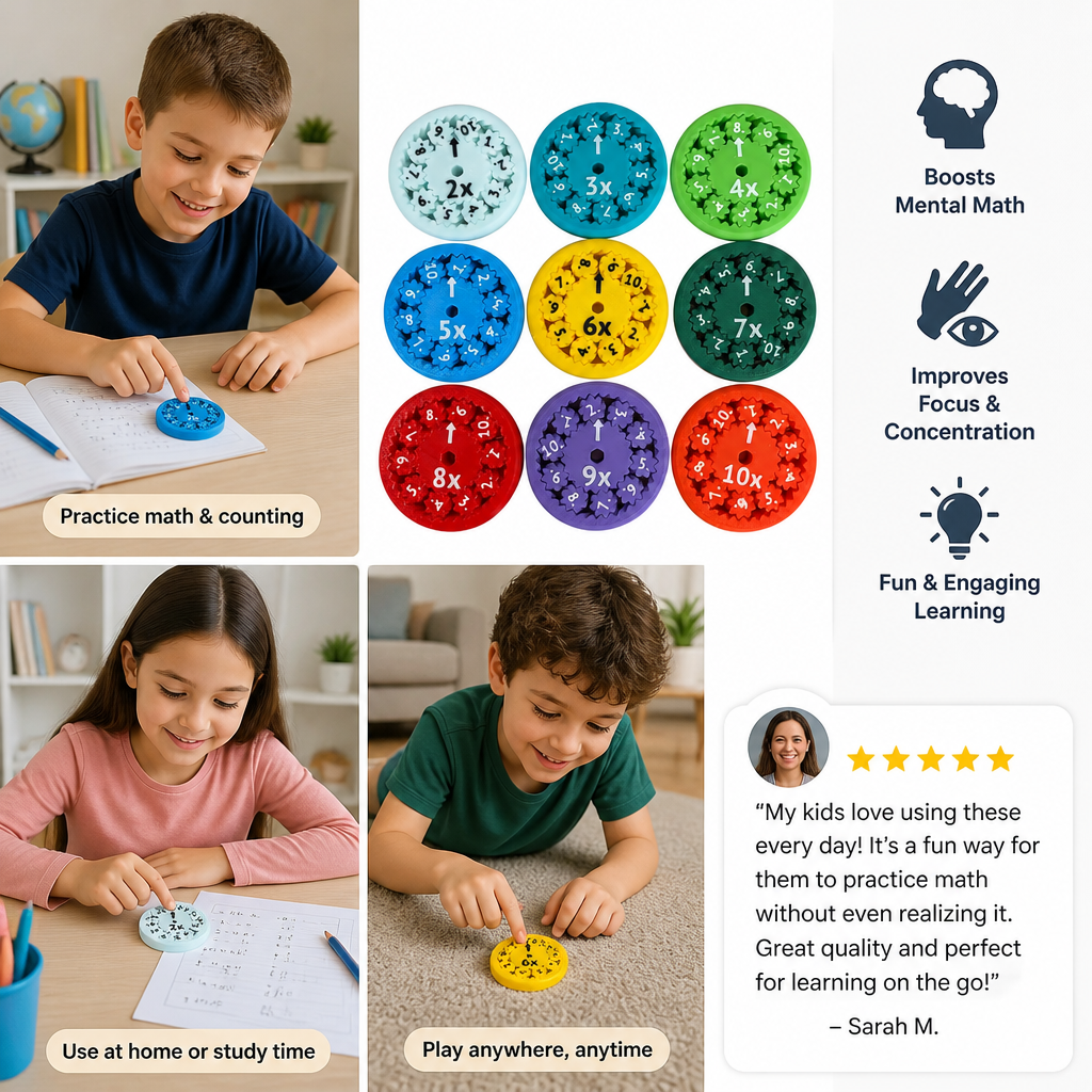 Mathematics educational game Fidget Spinner