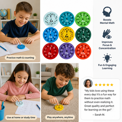 Mathematics educational game Fidget Spinner
