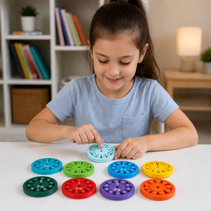 Mathematics educational game Fidget Spinner