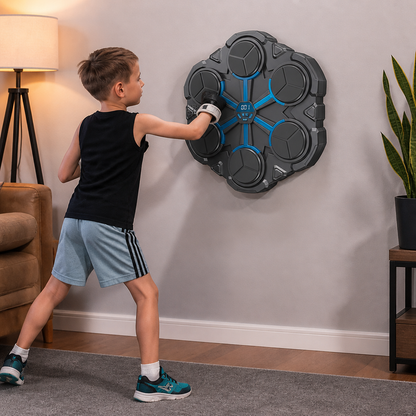 Bluetooth Music Boxing Trainer – Interactive Wall Punching Target with Lights & Sound