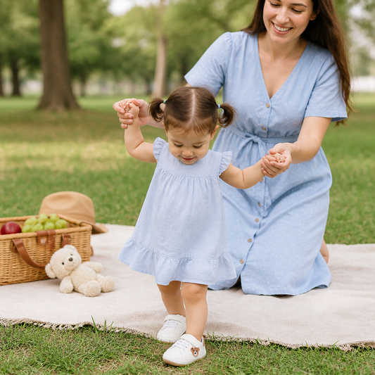Toddler shoes in a cute bear design