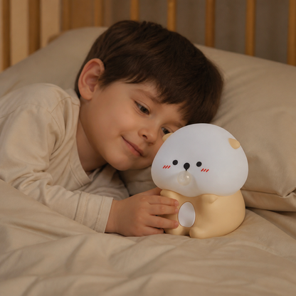 Adorable Bubble-Blowing Otter Silicone Night Lamp