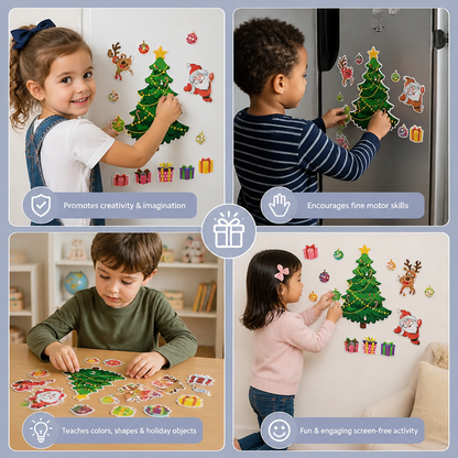 Festive Montessori Magnetic Sticker Set for Personal Decoration