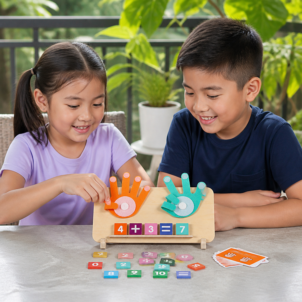 Wooden Finger Counting Board