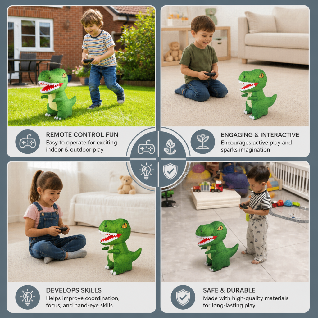 Remote Control Inflatable T-Rex Dinosaur Toy