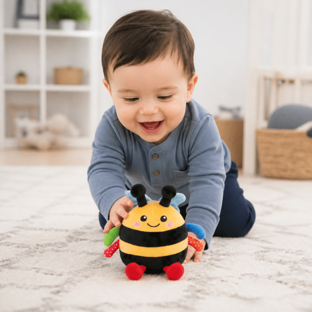 Interactive Musical Tummy Time Bee Plush Toy