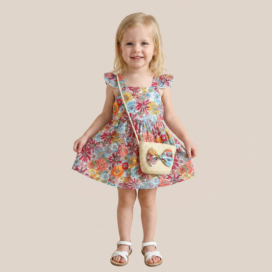 Vintage Meadow Dress Set & Bag