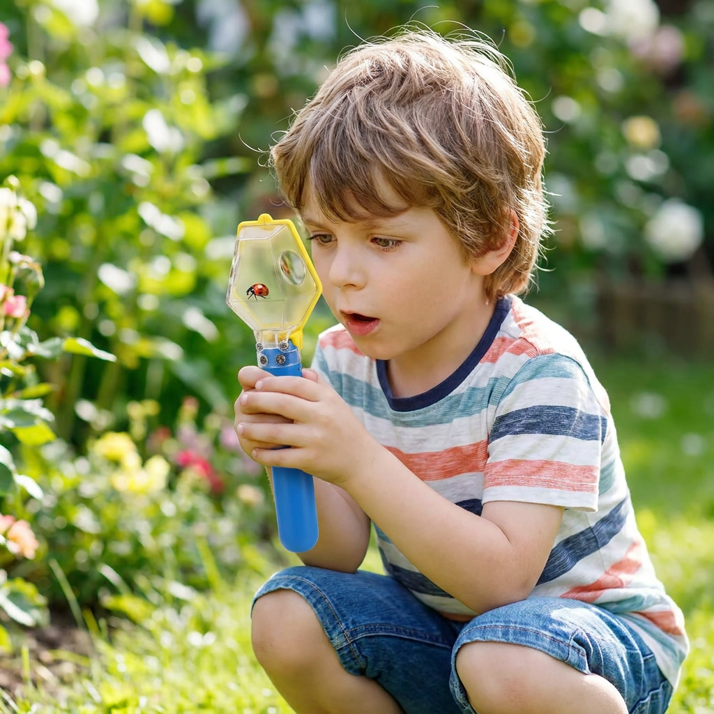Kids Bug Catcher with 6X Magnifier – Insect Observation Tool for Outdoor Exploration